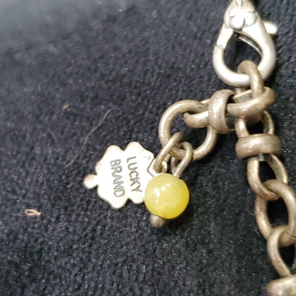 Lucky Brand Women's Gold tone Beaded with Lobster Clasp Pendant Necklace - Picture 7 of 7